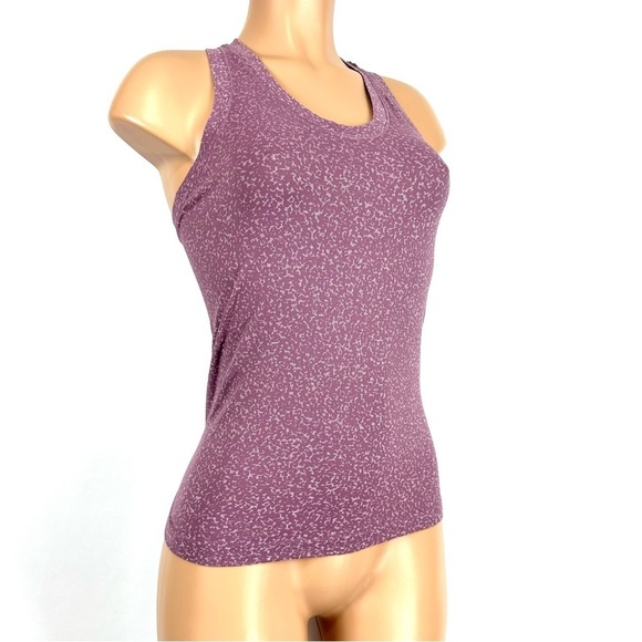 Athleta Womens Sz XXS Mauve Momentum Seamless Tank Top Activewear Racerback - Picture 1 of 11